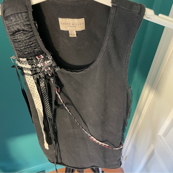 SzS Racerback Sleeveless Top with Ribbon detail EUC - Picture 5 of 11